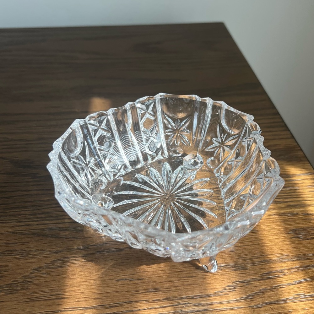 Vintage Glass Trinket Dish